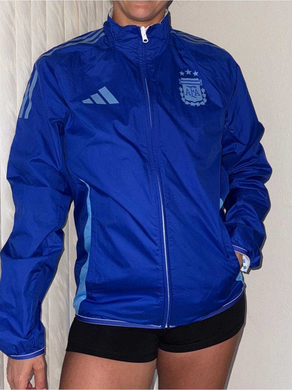 adidas Unisex Reversible Argentina AFA Rain and Wind Jacket